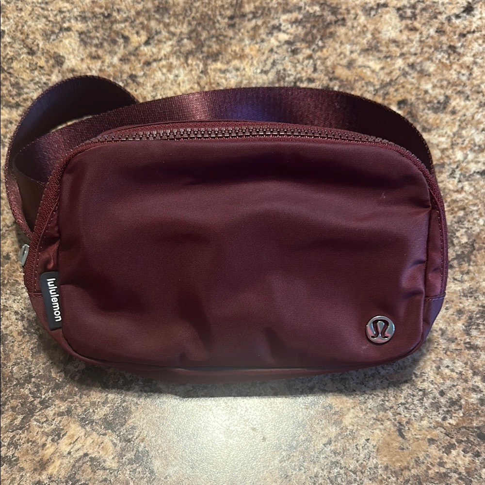 lululemon athletica Maroon/Burgundy Belt Bag Functional and Stylish